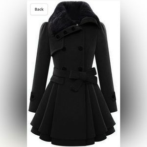 Faux fur winter coat